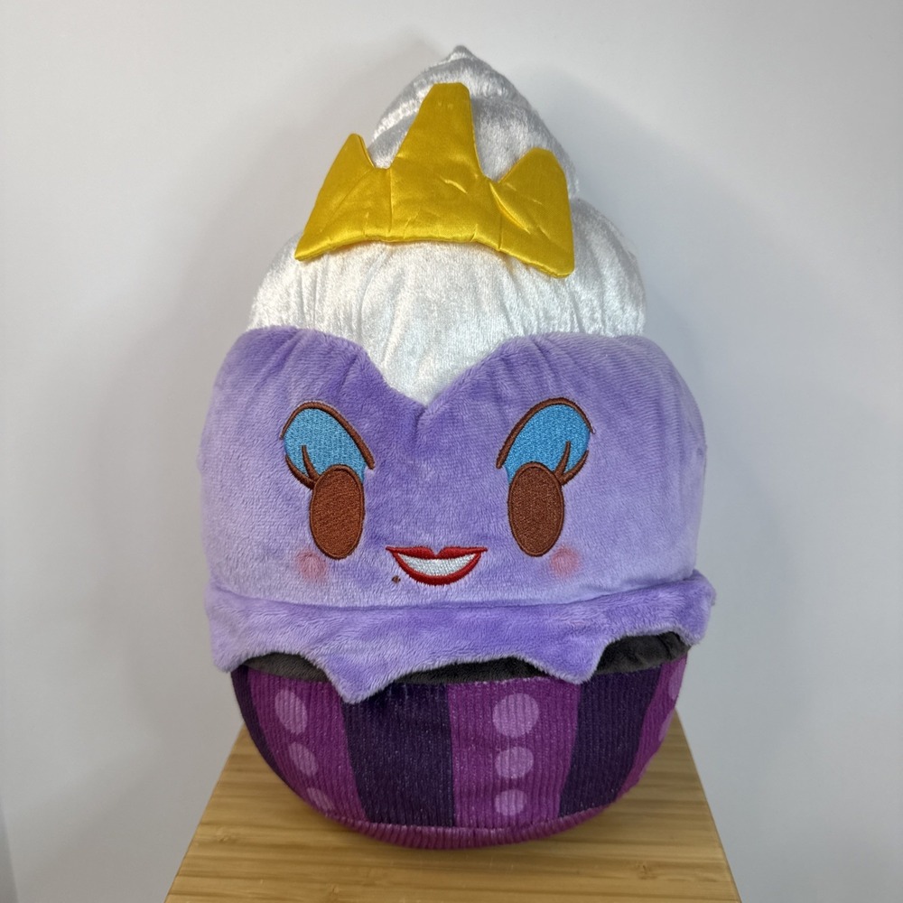 Disney Munchlings Ursula Plush 12" Lavender Ice Cream Sundae Toy